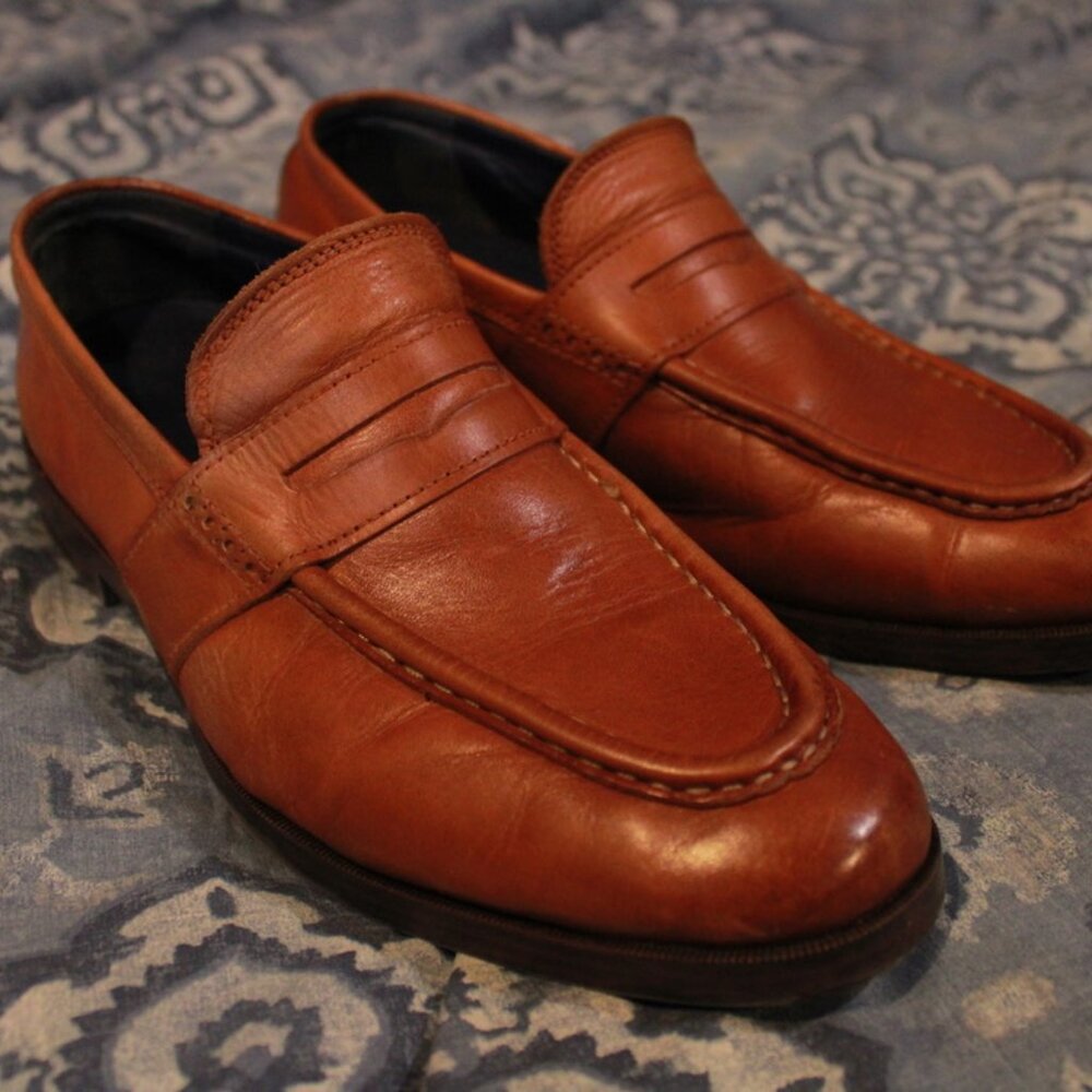 Men's Size 9 Cole Haan Brown Penny Loafers